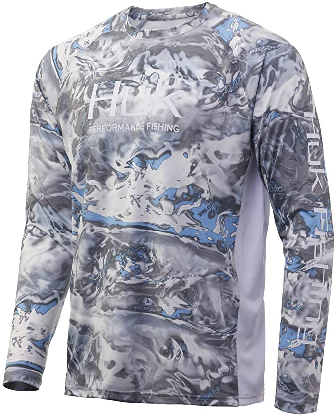 Huk Men's Pursuit Camo Vented Long Sleeve Shirt
