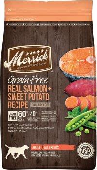 Merrick Grain Free Real Salmon and Sweet Potato Recipe