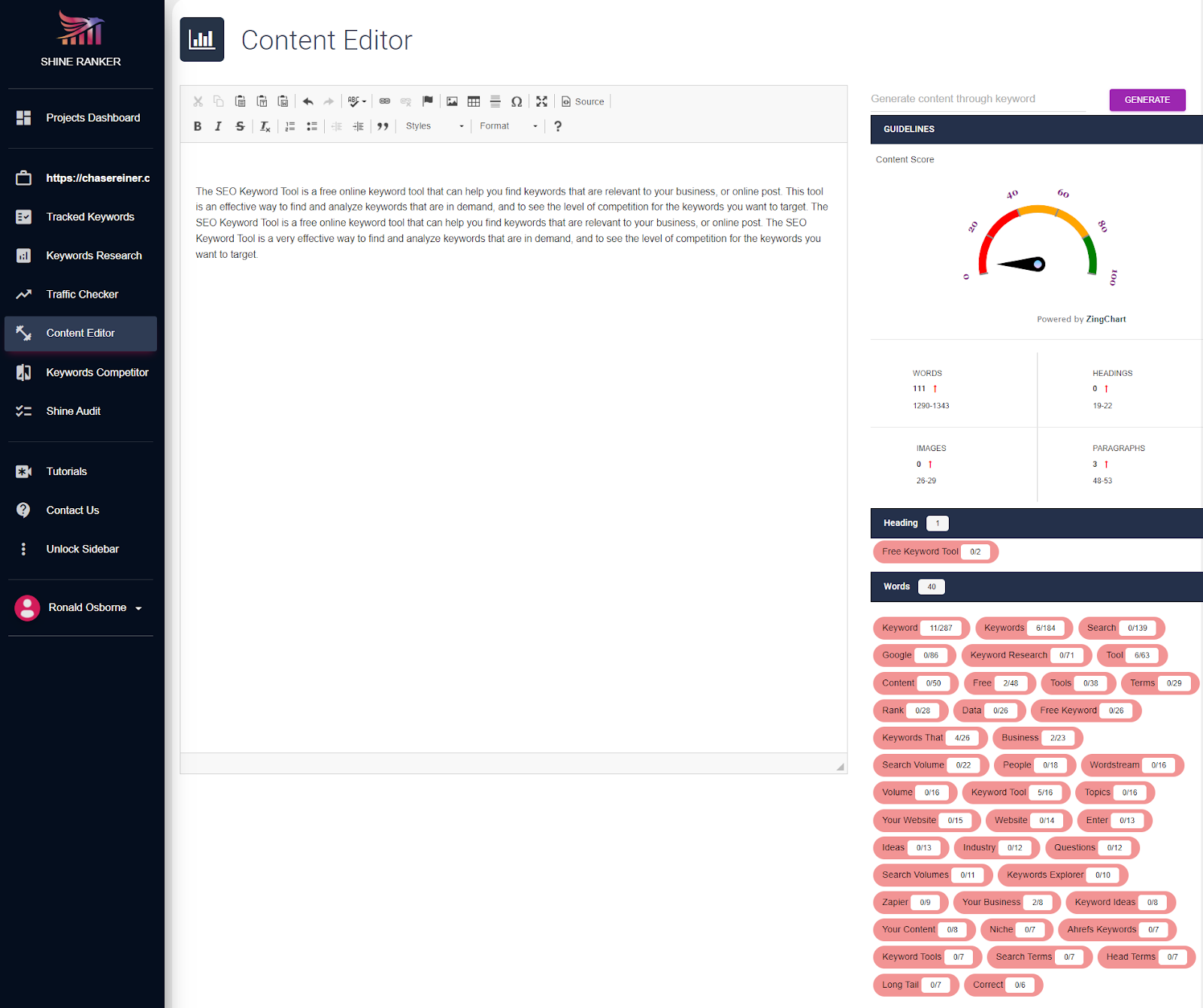 seo keyword tool with ai helping to show awesome content