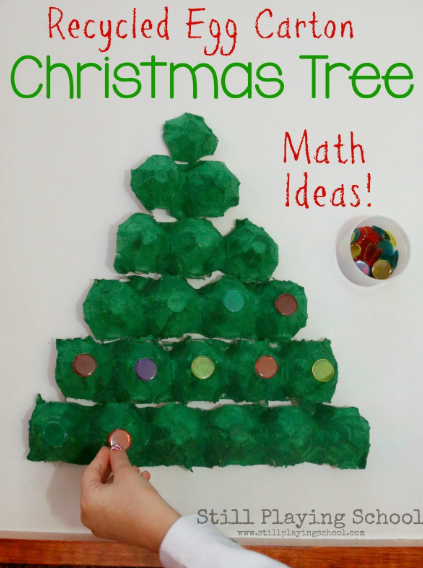 Have a Good Time Figuring out How to Solve This Egg Carton Puzzle. Math Puzzle Involving Christmas Trees