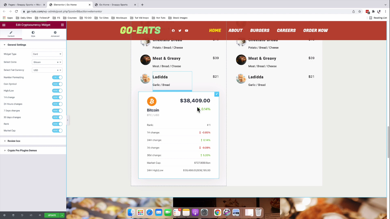 Cryptocurrency Widgets for Elementor 