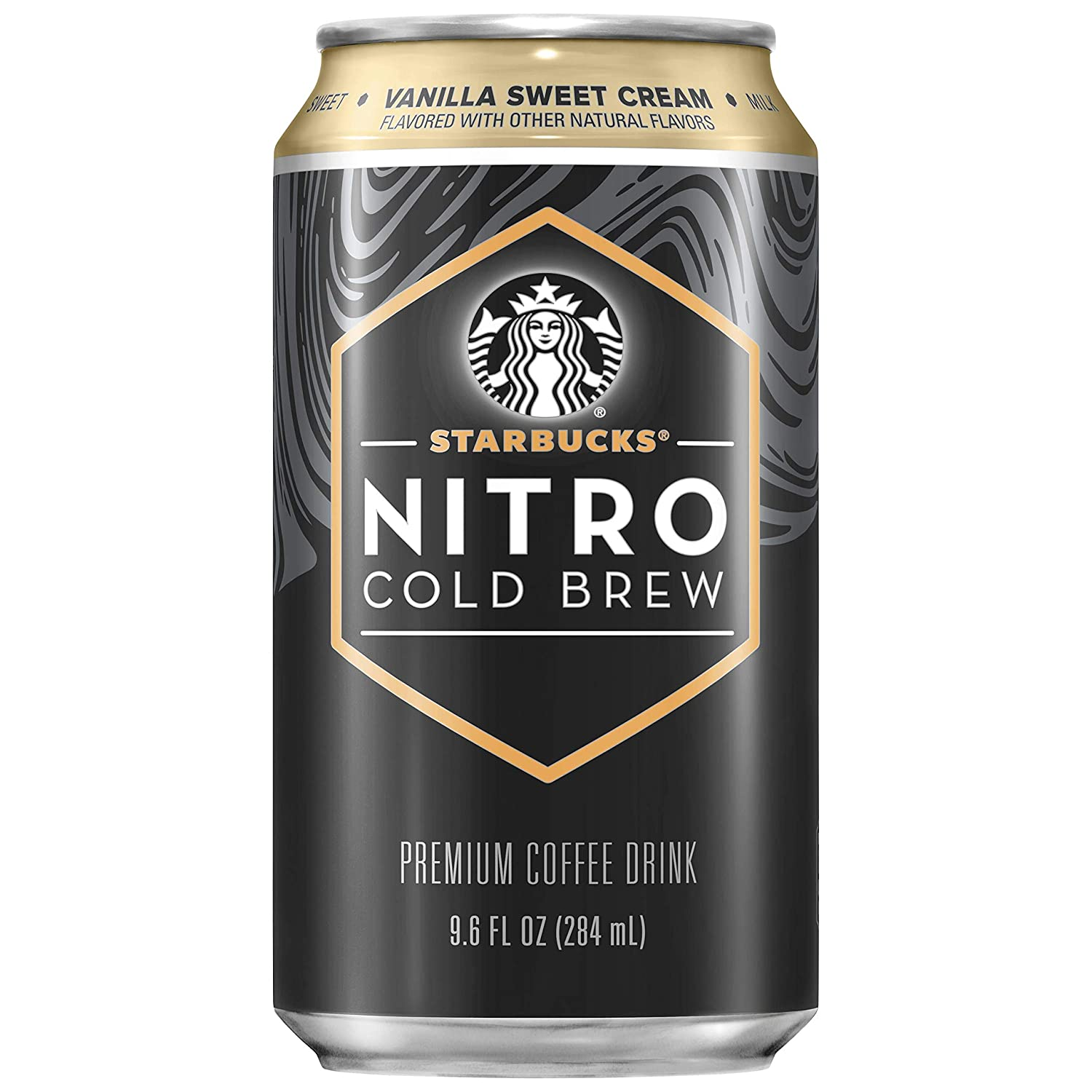 Starbucks Nitro Cold Brew, Vanilla Sweet Cream, 9.6 Fl oz Can