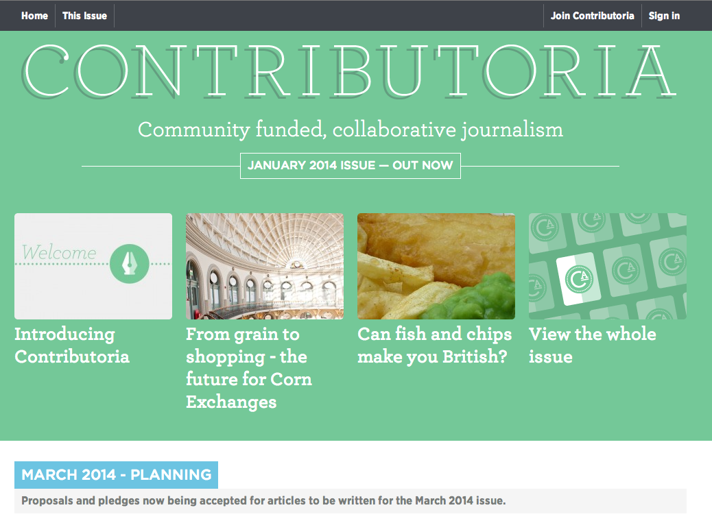 Contributoria, une plateforme participative de financement ET de rédaction dédiée au journalisme