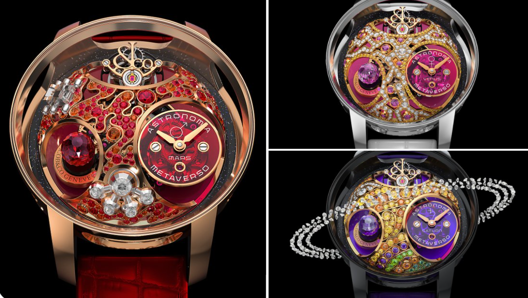 jacob and co astronomia metaverso nft luxury watch collection