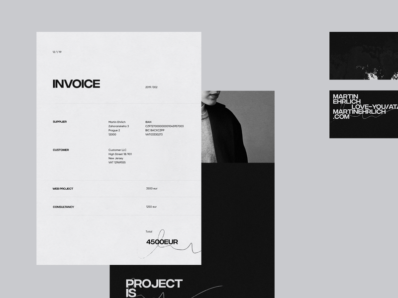 Martin Ehrlich's Invoice template