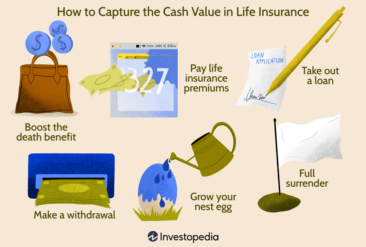 image of ways on how to capture the cash value in life insurance
