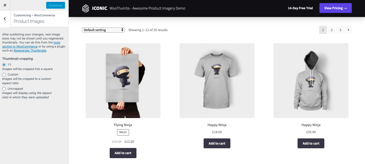 woocommerce product image size