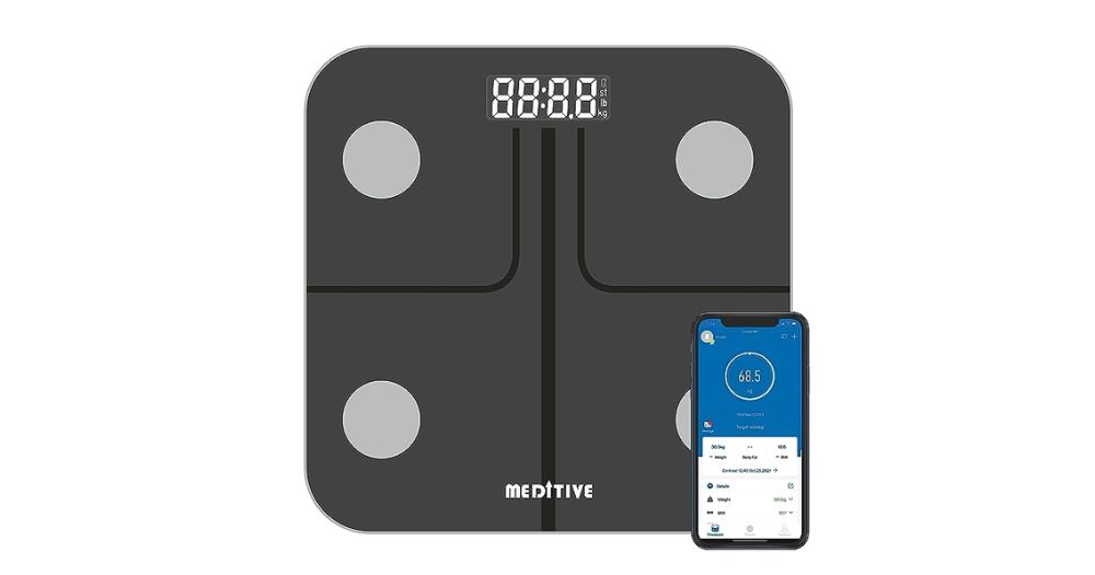 Meditive Bluetooth Digital weight Scale