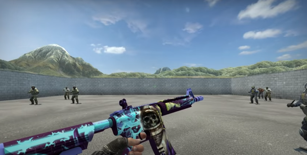 the M4A1-S rifle from CS:GO
