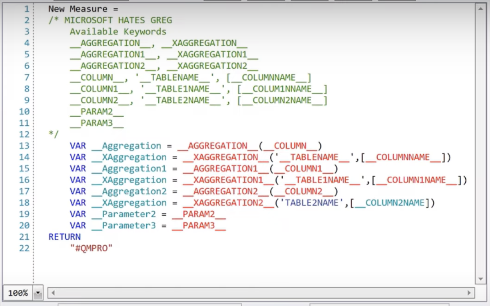 Custom Variables For The New Quick Measure