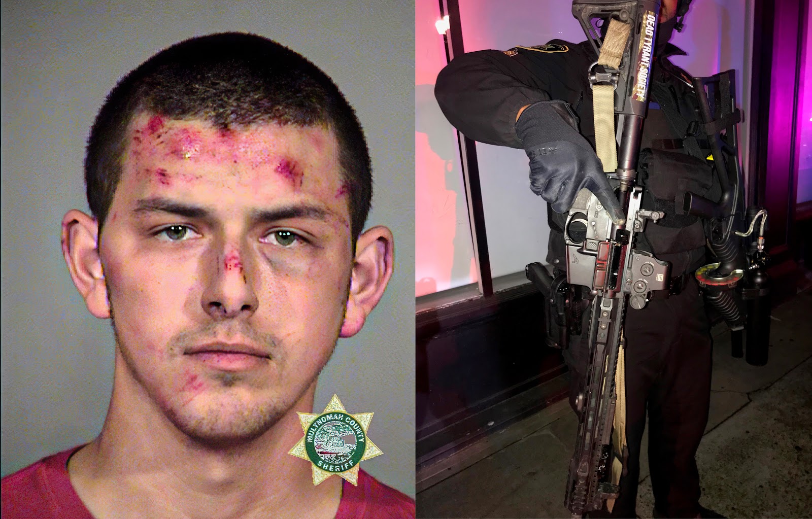 William Kahl Beecher was carrying a loaded rifle at the riot. Photo: MCSO