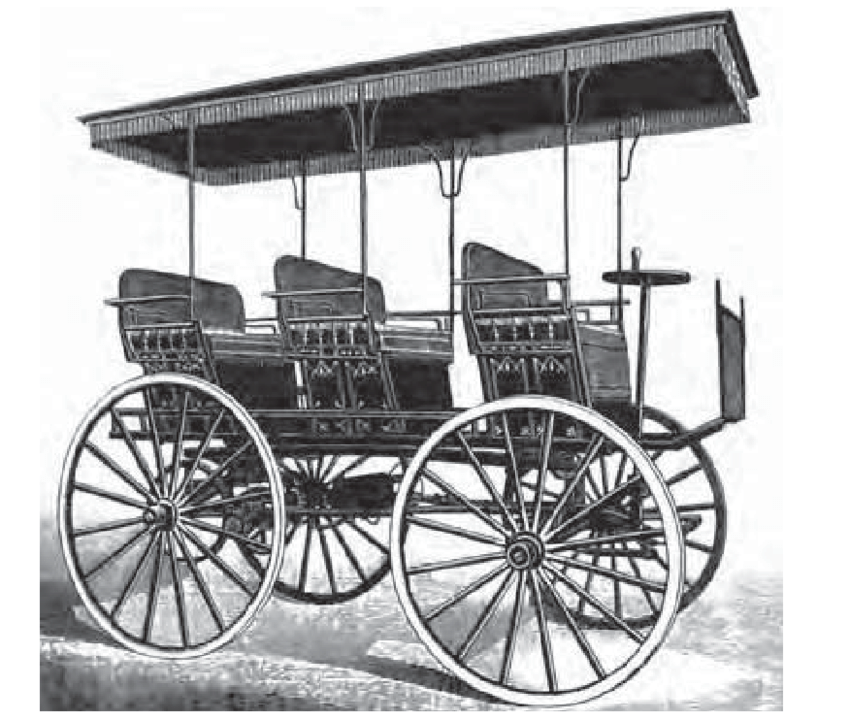 A black and white photo of a carriage

Description automatically generated with medium confidence