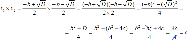 доказательство теоремы Виета, шаг 10