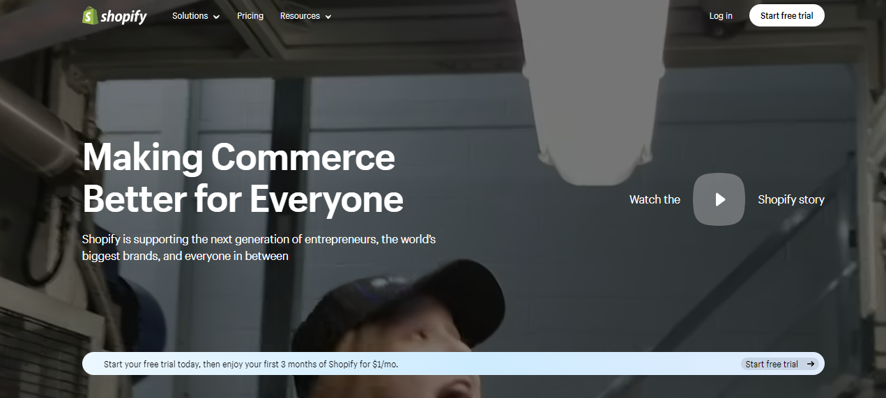 screenshot of Shopify seller portal