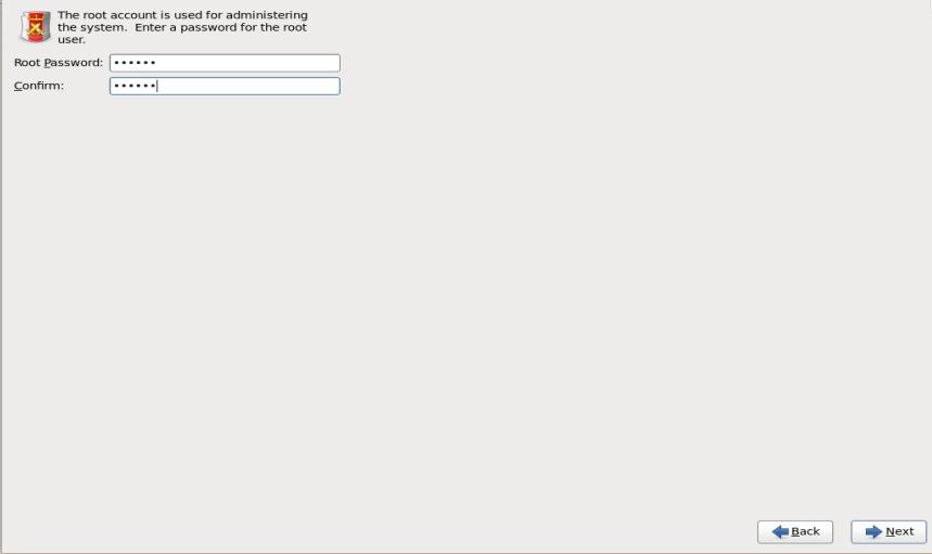 set root password during rhel6 installation