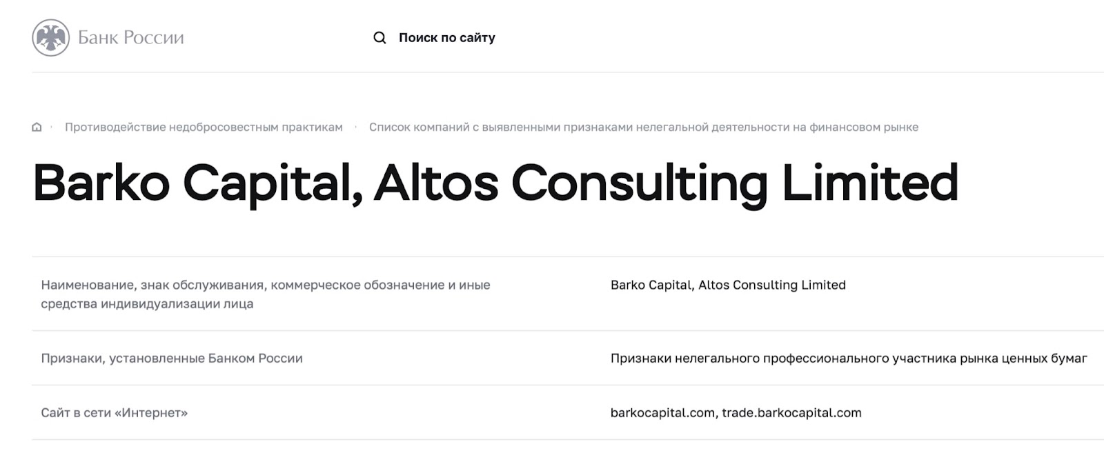 Barko Capital: отзывы о сотрудничестве с компанией в 2022 году