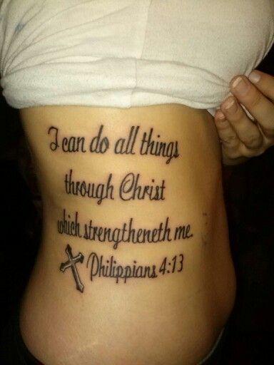 Image result for bible verse tattoo on ribs