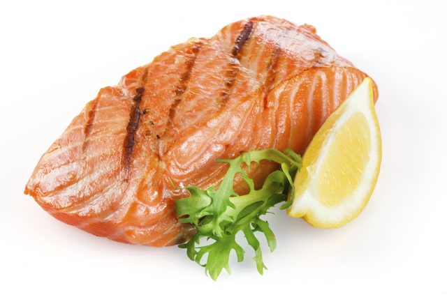 The essential fatty acids in salmon protect neurons from stress damage.