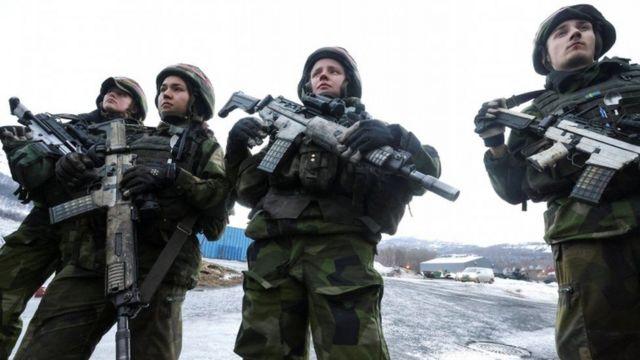 Binh lính Thụy Điển, không thuộc Nato, tham gia tập trận ở Na Uy