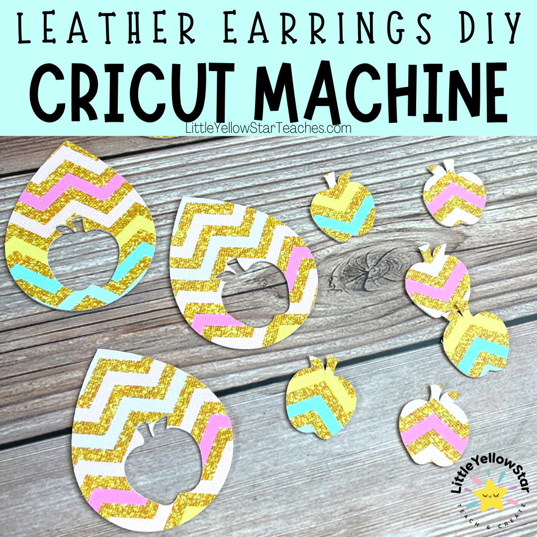 Pin me for future reference on how to make leather earrings with Cricut!