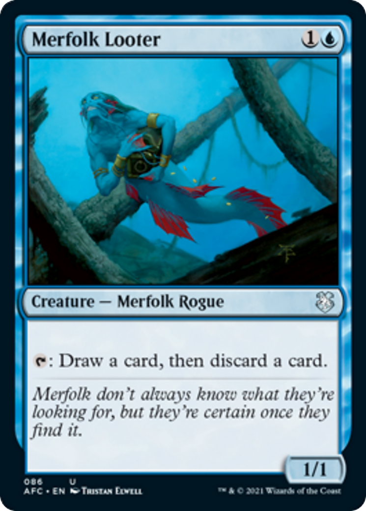 Merfolk Looter Adventures in the Forgotten Realms MTG Card