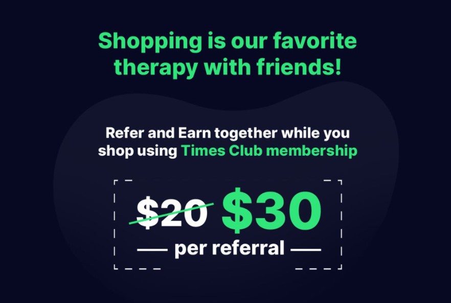 Times Club sign up bonus