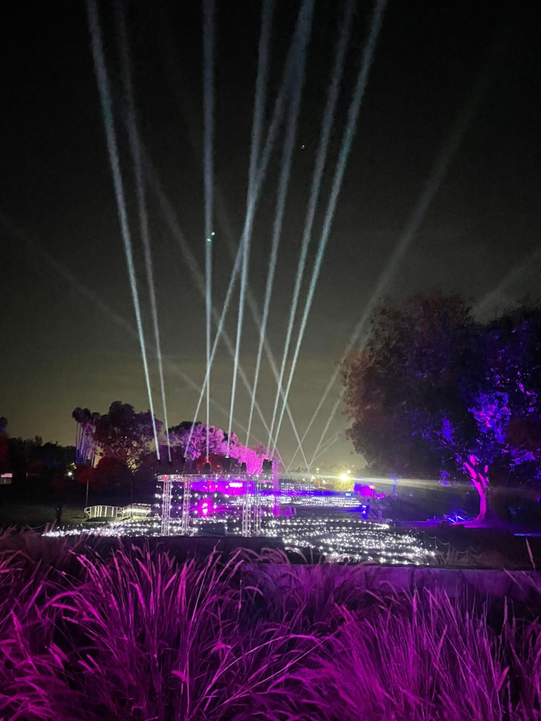 los angeles arboretum lightscape christmas