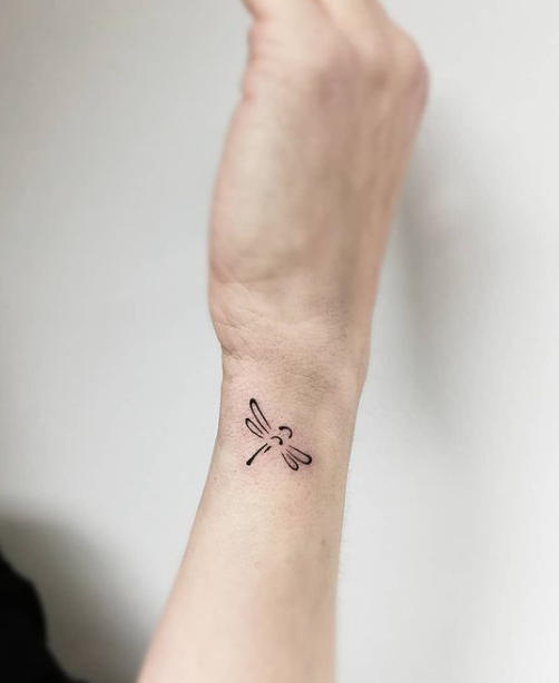 Tattered Insect Wrist Tattoo Men Women