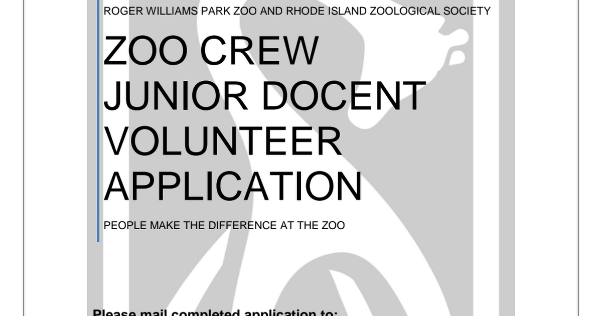 Zoo Crew Junior Docent Application 2019.pdf