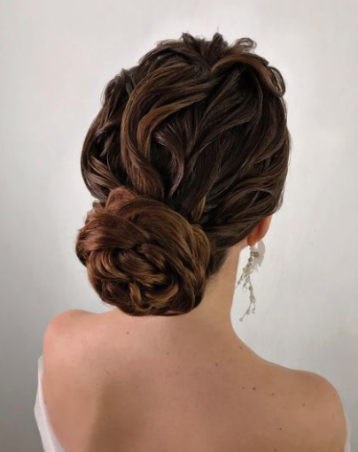 wedding braided hair