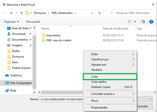 Como cadastrar o produto pela leitura de XML