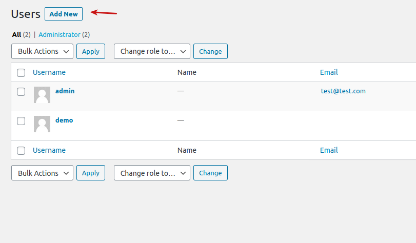 User Switching plugin - add new users to test