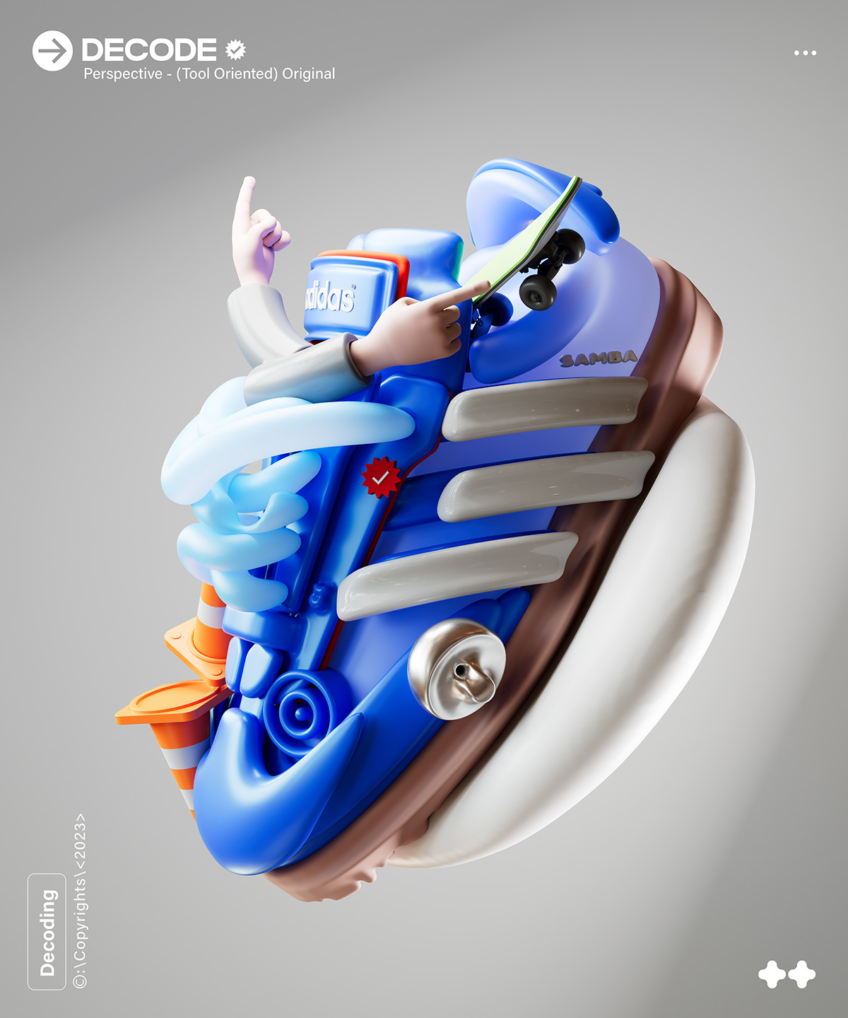 3D art art direction  cinema4d conceptual design experimental graphic design  ILLUSTRATION  inspiration Sneaker Design