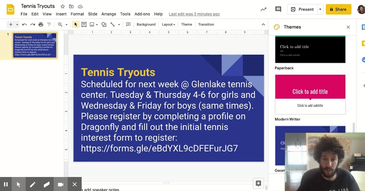Tennis Tryouts - Google Slides.webm