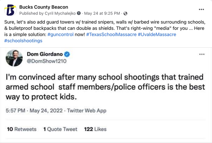 crxOZskiY9ismZFl5WgCD4L5 EaAn0ONsOnGF5zors04UwFIXSinojj1AZ36ljcrRMsP2IEE ZWH6ILvMQ - Bucks County Beacon - When Are Gun Violence and School Shootings Going to End?