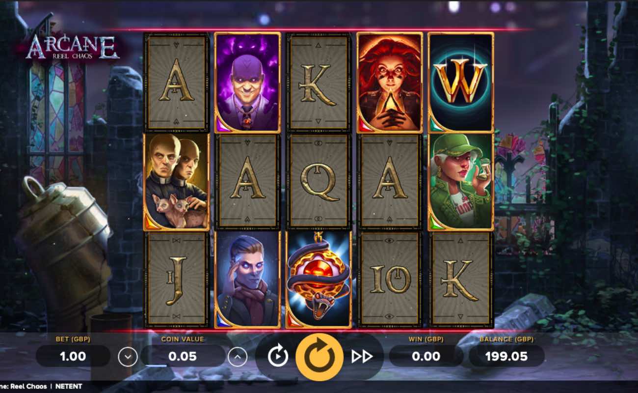 Online slot casino game Arcane