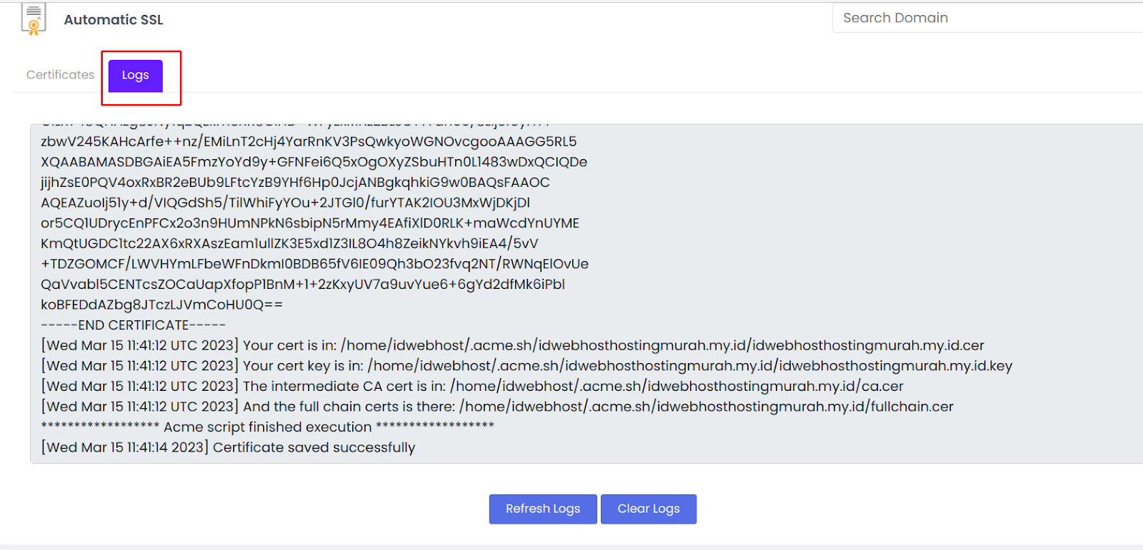 Cara Install SSL di Webuzo