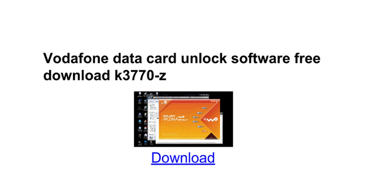 Airtel 3g Data Card Unlock Software Free Download