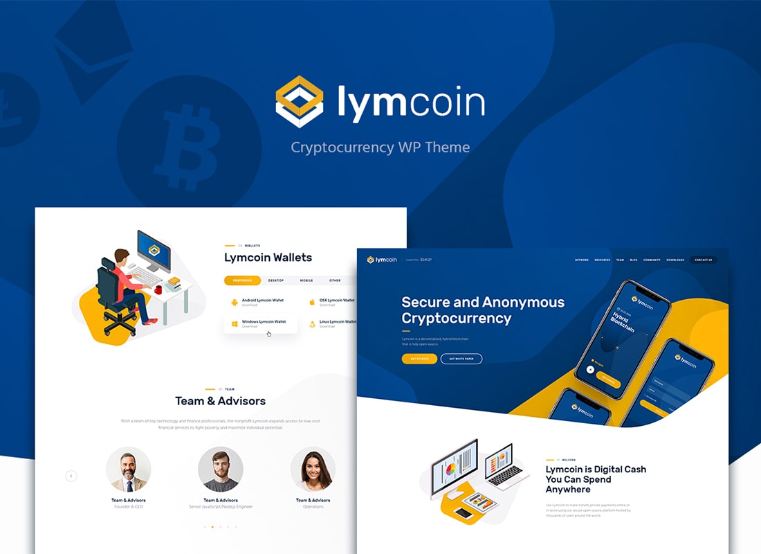 Lymcoin |  Tema de WordPress para criptomonedas e ICO