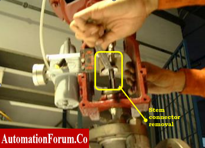 maintenance on struck control valve 14