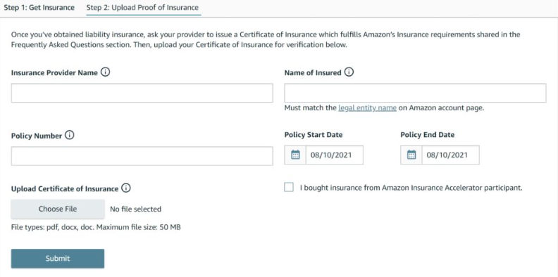 Amazon Verkäufer Versicherung Teil 2