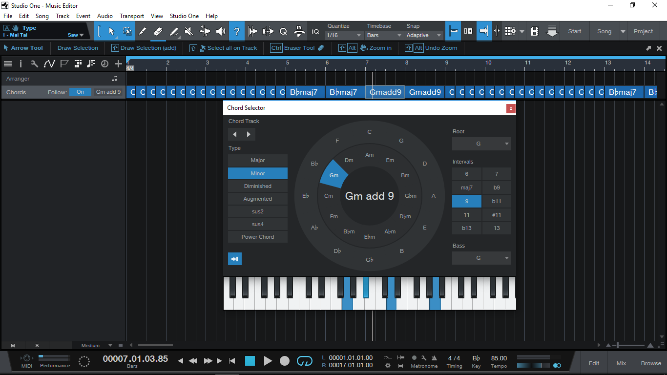 Studio One Chord Track JM Academy