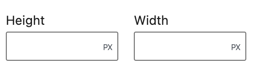 Height/Width setting in the Post Featured Image block
