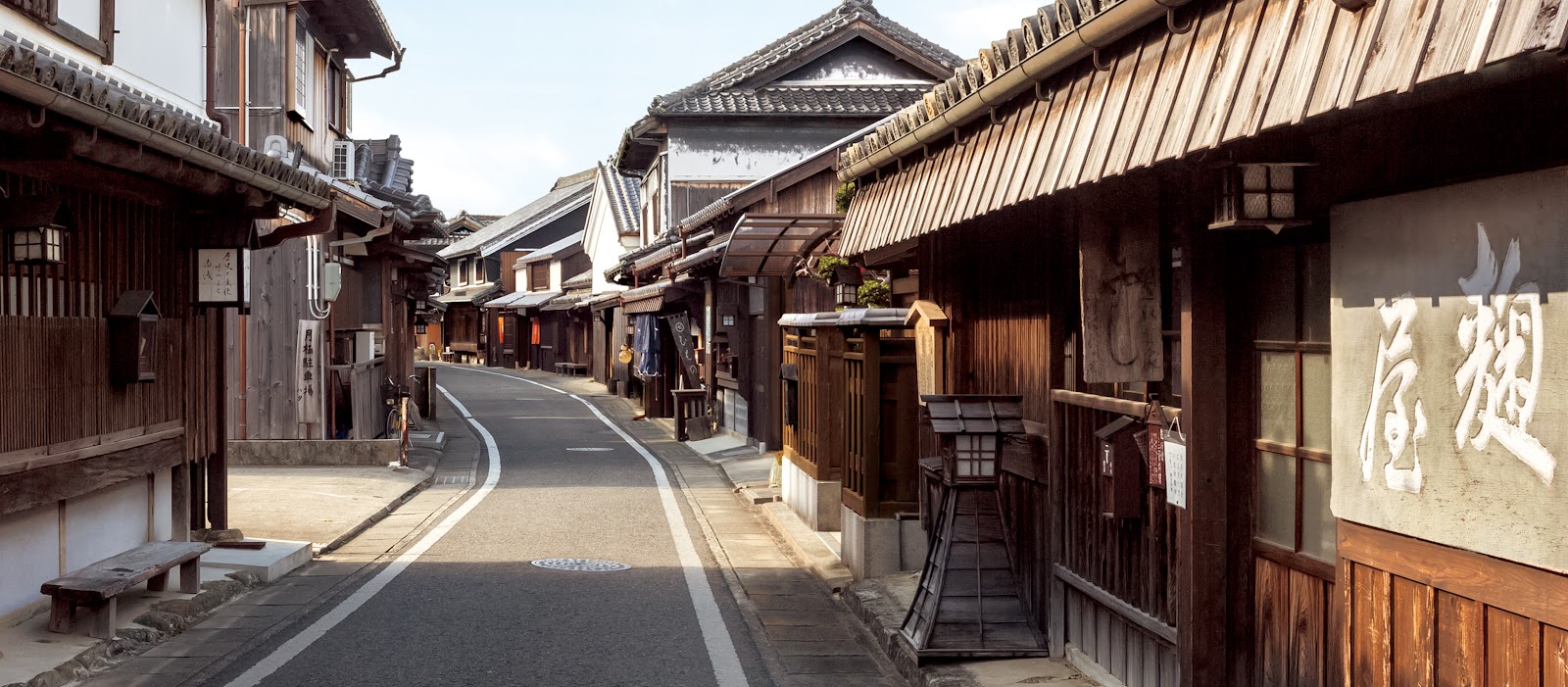 Calle de Yuasa, edificios antiguos del Edo