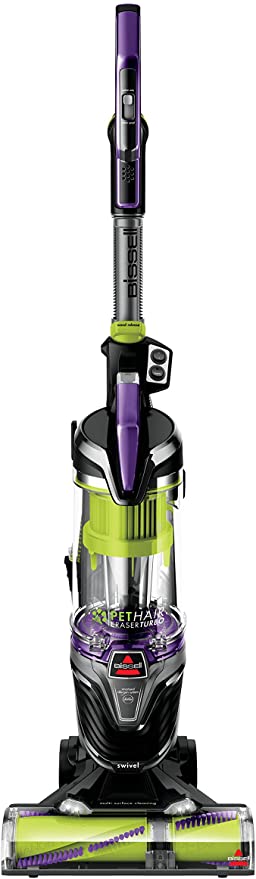 BISSELL Pet Hair Eraser Turbo Plus Lightweight Upright Vacuum Cleaner, 24613