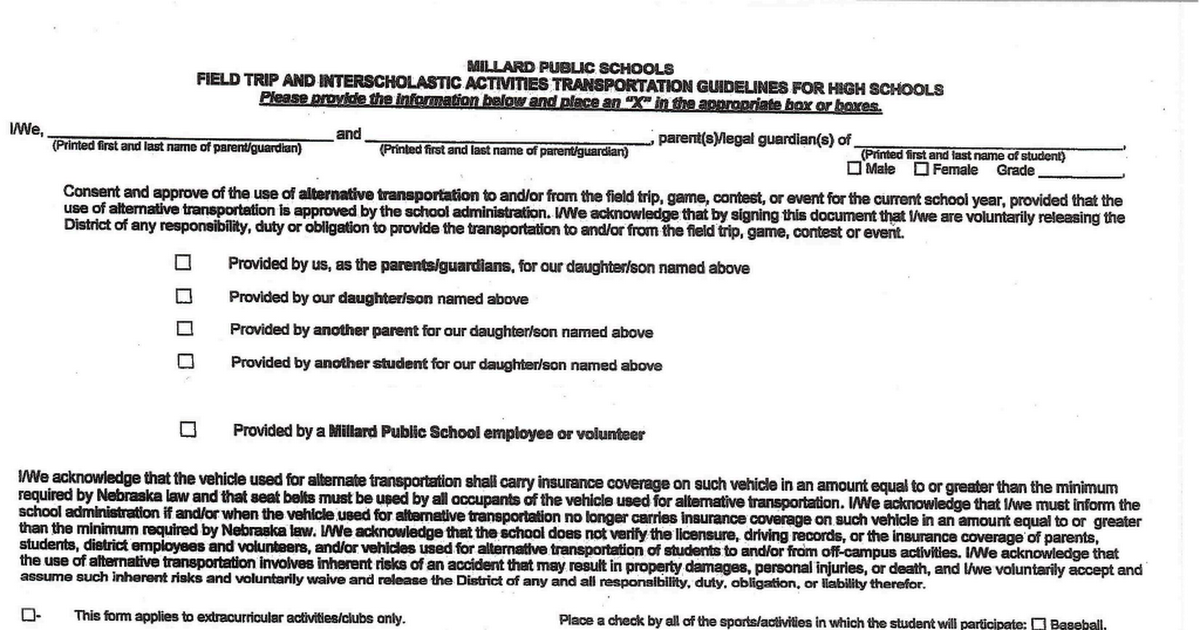Transportation permissions pdf google drive