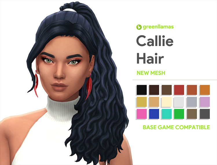 Ponytail Hair: Sims 4 CC (List)