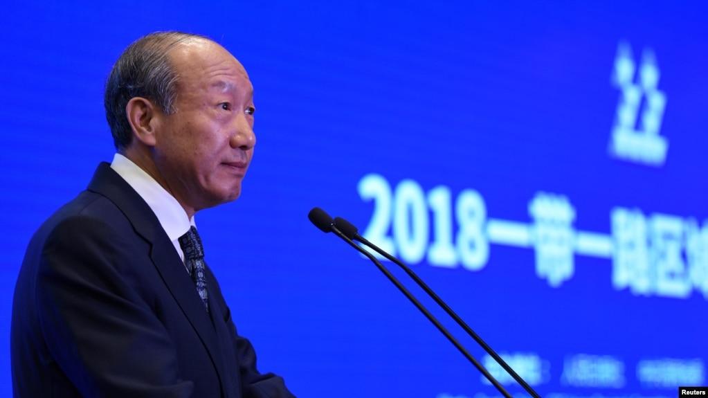 海航集团董事长陈峰2018年10月30日在中国海南省博鳌举行的“一带一路”媒体合作论坛上发表讲话。