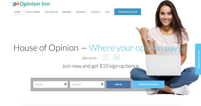 Opinion Inn home page