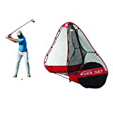 Rukket 10x7ft Pop Up Golf Net | Orginal Rukknet | Practice Driving Indoor and Outdoor | Backyard Swing Training Aids